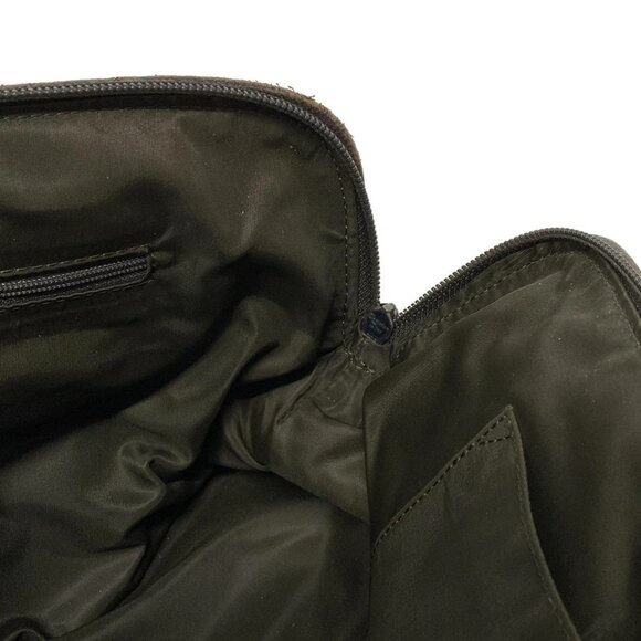 Auth DIOR/ChristianDior Vintage Traveler - Beige Dark Brown Jacquard Leather - Picture 13 of 16